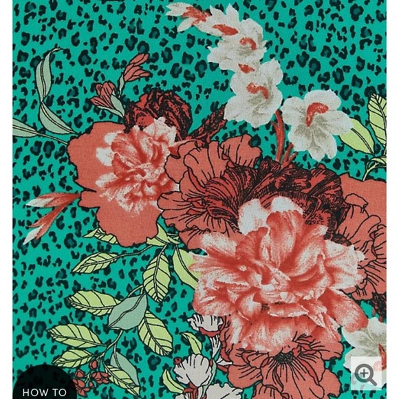 TORRID WOMEN'S GREEN FLORAL DOUBLE LAYER CHIFFON TANK SIZE 5X NWT - Picture 5 of 5